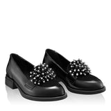 Pantofi casual dama negru lac 3243